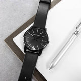 Buy Shop Calvin Klein City Quartz Black Dial Black Leather Strap Watch for Men - K2G2G4C1 USA Online