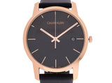 Buy Shop Calvin Klein City Quartz Black Dial Black Leather Strap Watch for Men - K2G2G6CZ USA Online