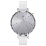 Buy Shop Calvin Klein Equal White Dial White Leather Strap Watch for Women - K3E231L6 USA Online