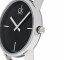 Buy Shop Calvin Klein Stately Black Dial Silver Steel Strap Watch for Women - K3G23121 USA Online