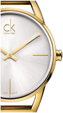Buy Shop Calvin Klein Stately Silver Dial Gold Steel Strap Watch for Women - K3G23526 USA Online