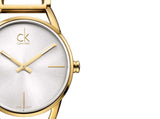 Buy Shop Calvin Klein Stately Silver Dial Gold Steel Strap Watch for Women - K3G23526 USA Online