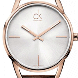 Buy Shop Calvin Klein Stately White Dial Rose Gold Steel Strap Watch for Women - K3G23626 USA Online