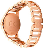 Buy Shop Calvin Klein Stately White Dial Gold Steel Strap Watch for Women - K3G2362W USA Online