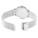 Buy Shop Calvin Klein Minimal Grey Dial Silver Mesh Bracelet Watch for Men - K3M21124 USA Online