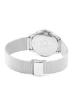 Buy Shop Calvin Klein Minimal Silver Dial Silver Mesh Bracelet Watch for Men - K3M21126 USA Online