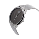 Buy Shop Calvin Klein Minimal Grey Dial Silver Mesh Bracelet Watch for Women - K3M2212X USA Online