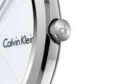 Buy Shop Calvin Klein Minimal Silver Dial Silver Mesh Bracelet Watch for Men - K3M2112Z USA Online