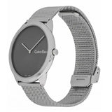 Buy Shop Calvin Klein Minimal Grey Dial Silver Mesh Bracelet Watch for Men - K3M211Y3 USA Online