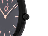 Buy Shop Calvin Klein Minimal Black Dial Black Mesh Bracelet Watch for Women - K3M22421 USA Online