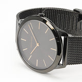 Buy Shop Calvin Klein Minimal Black Dial Black Mesh Bracelet Watch for Men - K3M21421 USA Online