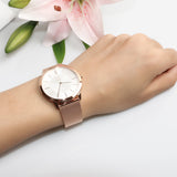 Buy Shop Calvin Klein Minimal White Dial Rose Gold Mesh Bracelet Watch for Men - K3M21626 USA Online