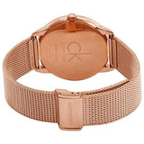 Buy Shop Calvin Klein Minimal White Dial Rose Gold Mesh Bracelet Watch for Men - K3M21626 USA Online
