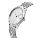 Buy Shop Calvin Klein Minimal Silver Dial Silver Mesh Bracelet Watch for Women - K3M2212Z USA Online