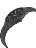 Buy Shop Calvin Klein Minimal Diamonds Black Dial Black Mesh Bracelet Watch for Women - K3M22X2X USA Online