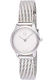 Buy Shop Calvin Klein Minimal White Dial Silver Mesh Bracelet Watch for Women - K3M2312Y USA Online
