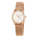 Buy Shop Calvin Klein Minimal White Dial Rose Gold Mesh Bracelet Watch for Women - K3M23626 USA Online