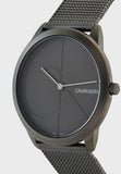 Buy Shop Calvin Klein Minimal Grey Dial Grey Mesh Bracelet Watch for Men - K3M517P4 USA Online