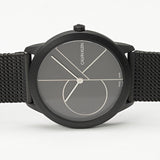 Buy Shop Calvin Klein Minimal Black Dial Black Mesh Bracelet Watch for Women - K3M5245X USA Online
