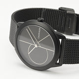 Buy Shop Calvin Klein Minimal Black Dial Black Mesh Bracelet Watch for Women - K3M5245X USA Online