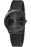 Buy Shop Calvin Klein Minimal Black Dial Black Mesh Bracelet Watch for Women - K3M5245X USA Online