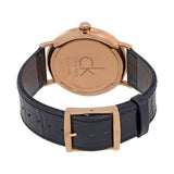 Buy Shop Calvin Klein City Quartz Black Dial Black Leather Strap Watch for Men - K2G2G6CZ USA Online