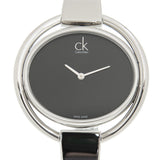 Buy Shop Calvin Klein Impetuous Black Dial Silver Steel Strap Watch for Women - K4F2N111 USA Online