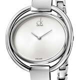 Buy Shop Calvin Klein Impetuous Silver Dial Silver Steel Strap Watch for Women - K4F2N116 USA Online