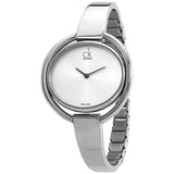 Buy Shop Calvin Klein Impetuous Silver Dial Silver Steel Strap Watch for Women - K4F2N116 USA Online