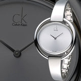 Buy Shop Calvin Klein Impetuous Silver Dial Silver Steel Strap Watch for Women - K4F2N116 USA Online