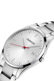 Buy Shop Calvin Klein City Quartz White Dial Silver Steel Strap Watch for Men - K2G2G1Z6 USA Online