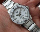 Tissot Seastar 1000 Lady White Dial Silver Steel Strap Unisex Watch - T120.210.11.011.00