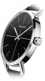 Buy Shop Calvin Klein Evan Black Dial Black Leather Strap Watch for Men - K7B211CZ USA Online