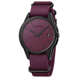 Buy Shop Calvin Klein Tone Maroon Dial Maroon NATO Strap Watch for Men - K7K514UP USA Online