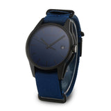 Buy Shop Calvin Klein Tone Blue Dial Blue NATO Strap Watch for Men - K7K514VN USA Online
