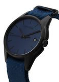 Buy Shop Calvin Klein Tone Blue Dial Blue NATO Strap Watch for Men - K7K514VN USA Online