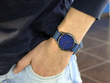 Buy Shop Calvin Klein Tone Blue Dial Blue NATO Strap Watch for Men - K7K514VN USA Online