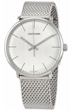 Buy Shop Calvin Klein White Dial Silver Mesh Bracelet Watch for Women - K8M21126 USA Online