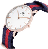 Buy Shop Daniel Wellington Classic Oxford White Dial Two Tone NATO Strap Watch For Women - DW00100029 USA Online