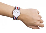 Buy Shop Daniel Wellington Classic Canterbury White Dial Two Tone NATO Strap Watch For Women - DW00100030 USA Online
