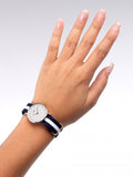 Buy Shop Daniel Wellington Classy Glasgow White Dial Two Tone Nylon Strap Watch For Women - DW00100066 USA Online
