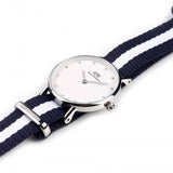 Buy Shop Daniel Wellington Classy Glasgow White Dial Two Tone NATO Strap Watch For Women - DW00100074 USA Online