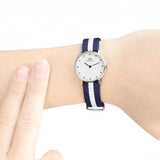 Buy Shop Daniel Wellington Classy Glasgow White Dial Two Tone NATO Strap Watch For Women - DW00100074 USA Online