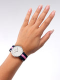 Buy Shop Daniel Wellington Classy Winchester White Dial Two Tone NATO Strap Watch For Women - DW00100081 USA Online