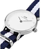 Buy Shop Daniel Wellington Classy Glasgow White Dial Two Tone Nylon Strap Watch For Women - DW00100082 USA Online