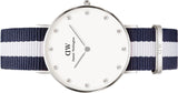 Buy Shop Daniel Wellington Classy Glasgow White Dial Two Tone Nylon Strap Watch For Women - DW00100082 USA Online