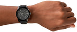 Buy Shop Armani Exchange Outerbanks Chronograph Black Dial Black Silicone Strap Watch For Men - AX1326 USA Online