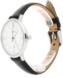 Buy Shop Fossil Jacqueline Quartz White Dial Black Leather Strap Watch for Women - ES3972 USA Online