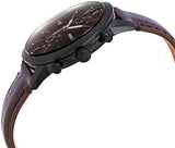 Buy Shop Fossil Townsman Chronograph Black Dial Brown Leather Strap Watch for Men - FS5437 USA Online