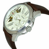 Buy Shop Fossil Grant Twist Multi-Function White Dial Brown Leather Strap Watch for Men - ME1144 USA Online